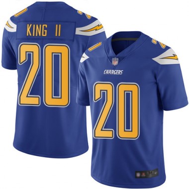 Los Angeles Chargers NFL Football Desmond King Electric Blue Jersey Men Limited #20 Rush Vapor Untouchable